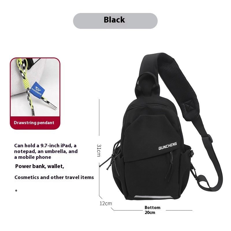 Crossbody Bag Small Shoulder Bag Men's Chest Bag