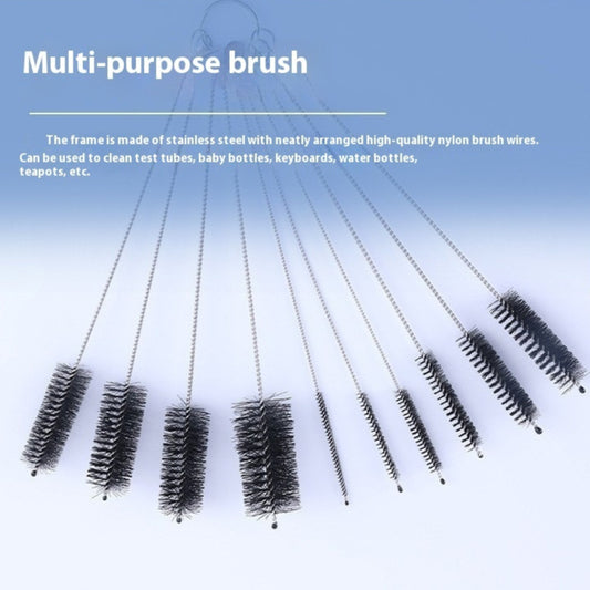 Nylon Cleaning Brush Set Stainless Steel