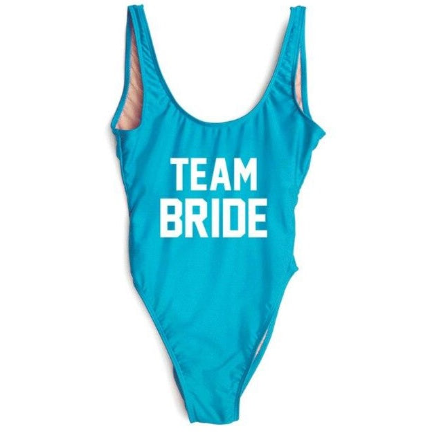 One-piece Swimsuit Letter Printing