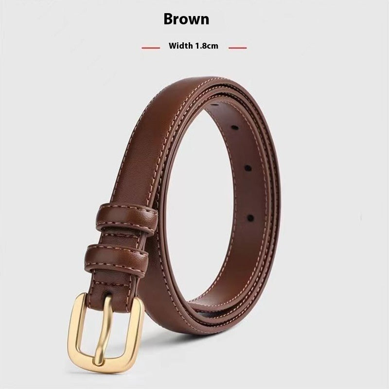 Pin Buckle Thin Belt Women's All-match Decoration Simple
